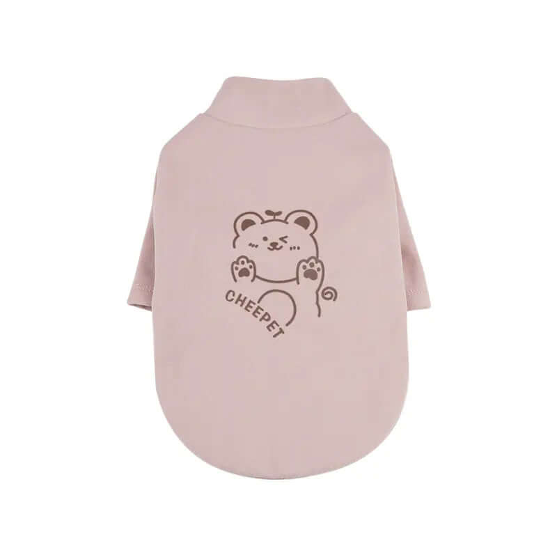 “Minimalist Bear Print Sweater for Dogs – Soft & Cozy Everyday Wear