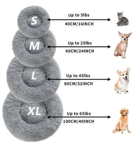 Calming Donut Dog Bed – Soft & Anti-Anxiety
