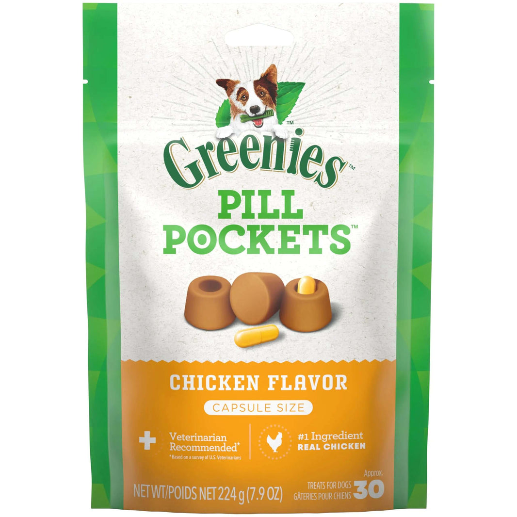 Greenies Pill Pockets – Chicken Flavor (Capsule Size)