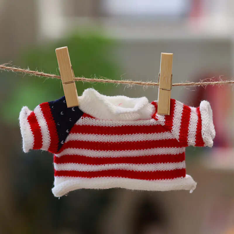 Mini Cotton Hoodie for Plush Toys & Small Pets – Cute Bear Style